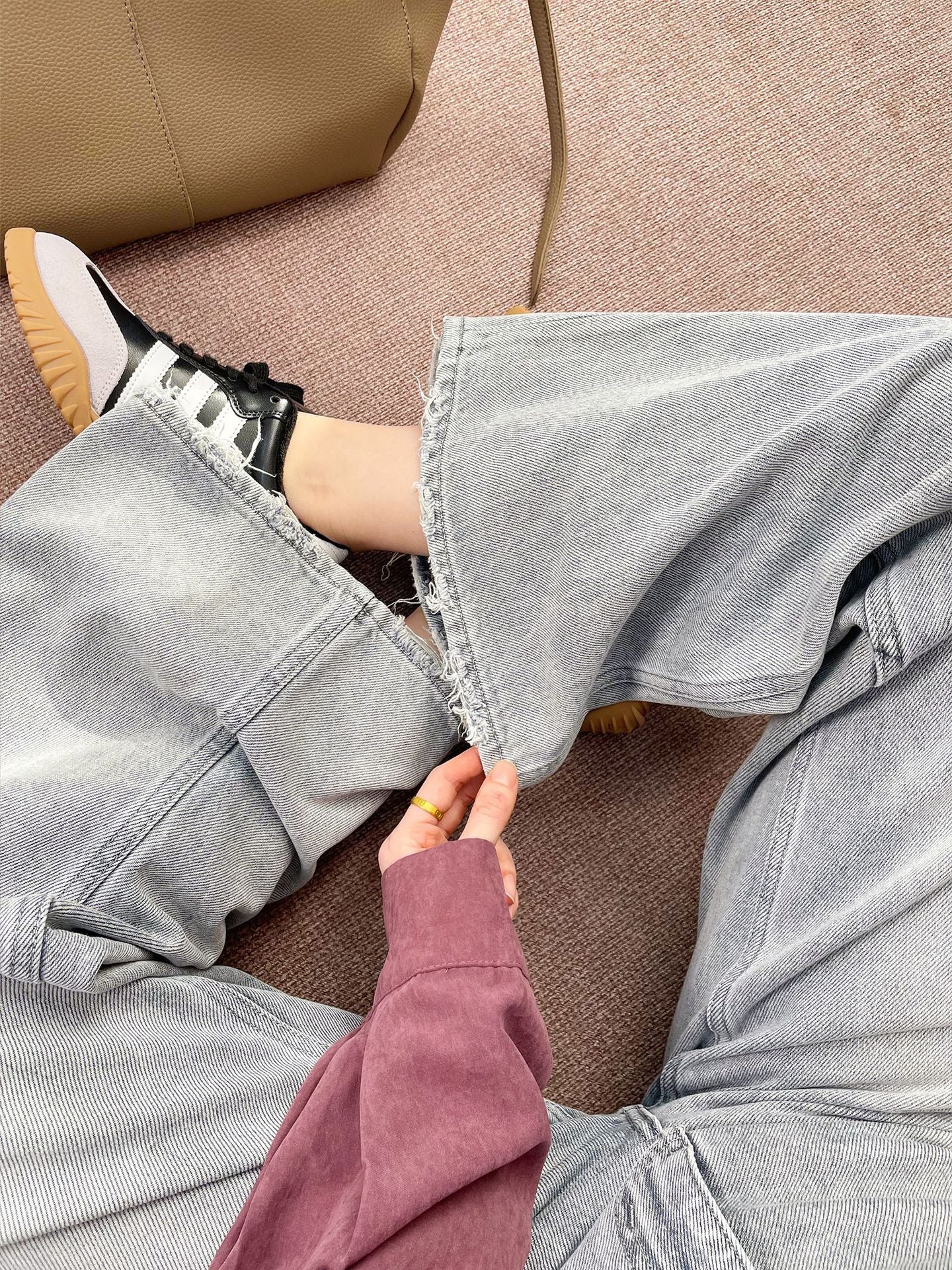 Tencel High-Waist Wide-Leg Jeans